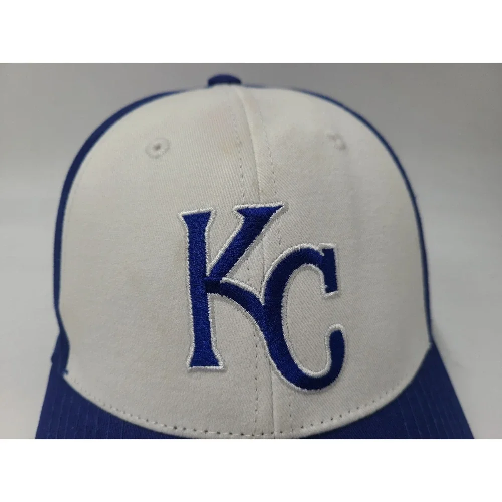 Kansas City Royals Fan Favorite Adjustable Hat Cap Men MLB‎ Baseball White Blue